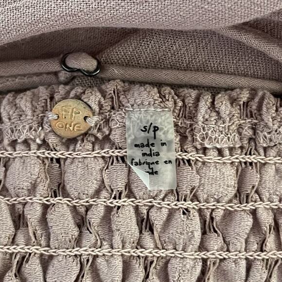 Free People Adella Slip Crochet Lace Mini Dress Size S Rose Pink Romantic NWT - Picture 6 of 9